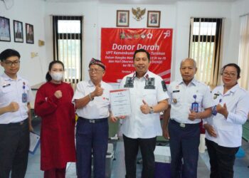 Gelar Donor Darah Sambut Hari Kemenkumham ke-78