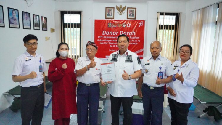 Gelar Donor Darah Sambut Hari Kemenkumham ke-78