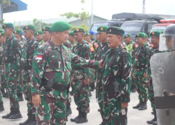 Danrem 092/Mrl Cek Kesiapan Prajurit TNI Jelang Pemilu 2024