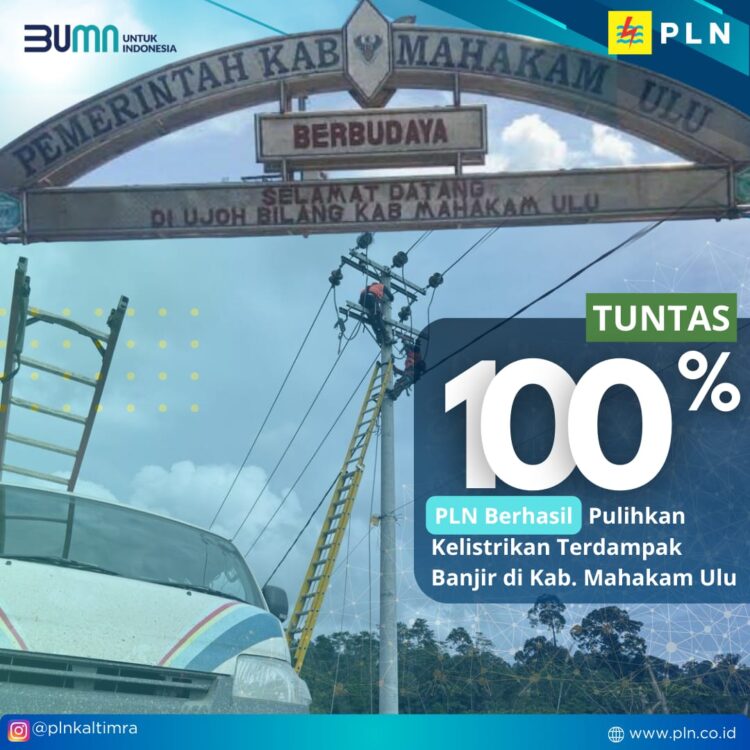 Ujoh Bilang Normal 7 hari lebih cepat, Kelistrikan Mahulu kini normal 100 persen