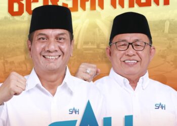 Optimis Menang, Pasangan SAH Deklarasi dan Mendaftar ke KPU 29 agustus
