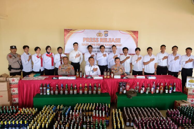 Ratusan Botol Miras hingga Pengungkapan Togel dilakukan Ditreskrimum selama Operasi Pekat