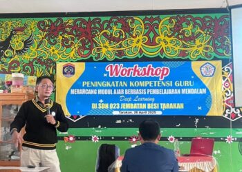 Workshop Pembelajaran Mendalam, Guru SDN 023 Tarakan Siap Bertransformasi