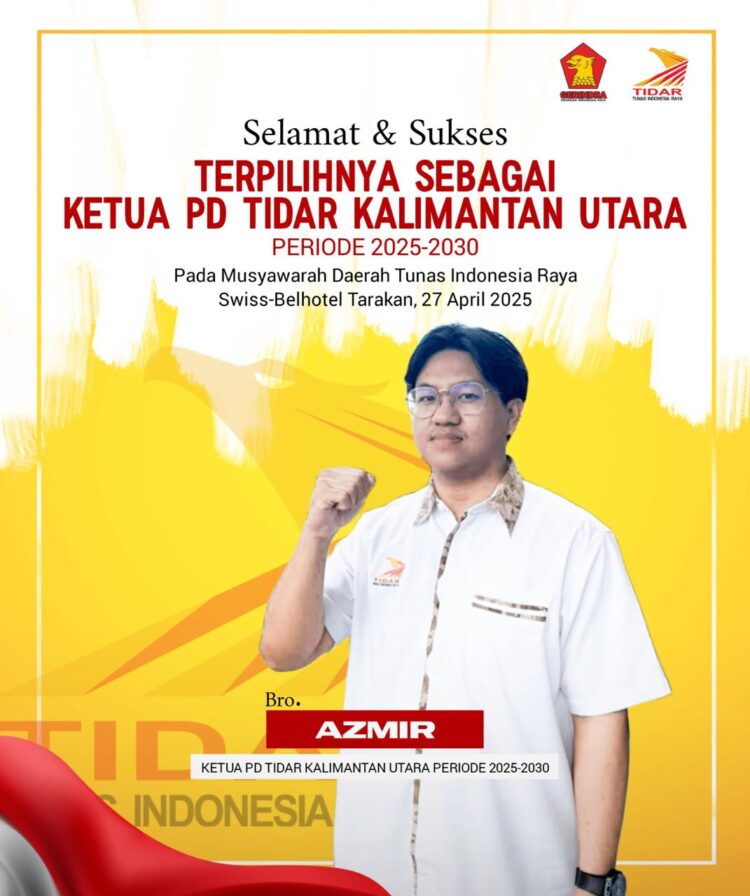 Azmir putra sebatik kabupaten Nunukan Pimpin TIDAR Kaltara