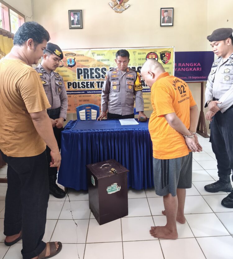 Residivis Pencurian Kotak Amal di Tarakan Ditangkap Setelah Sempat Buron