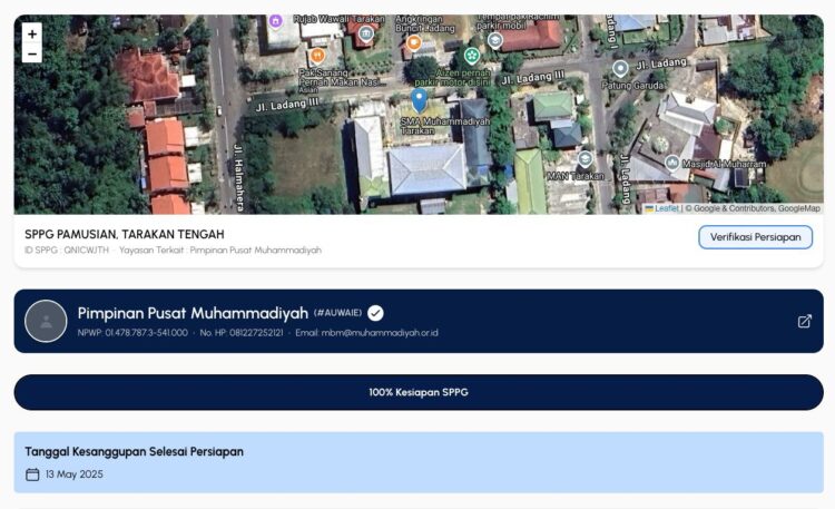 Tuntas 100%! Dapur MBM Kaltara Siap Jalankan Program Makan Bergizi Gratis