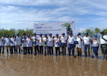 Telkom Tanam 5.000 Mangrove di Kaltara, Dorong Keberlanjutan Lingkungan Lewat “GoZero%” Goes to Borneo”