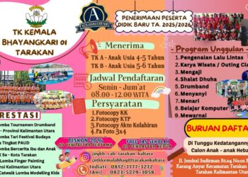 TK Kemala Bhayangkari 01 Tarakan Buka Pendaftaran Peserta Didik Baru Tahun Ajaran 2025/2026