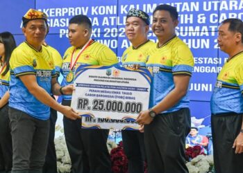 KONI Kaltara Gelontorkan Rp3,3 M Bonus Atlet PON, Rakerprov Dirangkai dengan SIWO Award