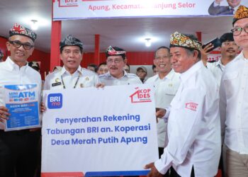 Gubernur Kaltara Resmikan Koperasi Merah Putih Percontohan Desa Apung Dan Kelurahan Selumit