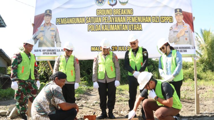 Kapolda Kaltara Laksanakan Groundbreaking Pembangunan Gedung SPPG di Kabupaten Malinau
