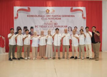 Sukses Gelar Konsolidasi, DPC Partai Gerindra dan TIDAR Nunukan Pererat Solidaritas Kader
