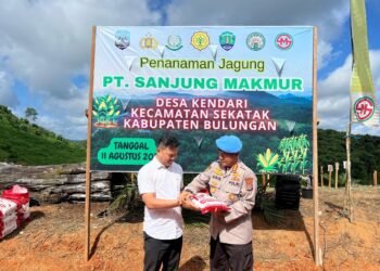 Bidpropam Polda Kaltara Dukung Ketahanan Pangan Dengan Kegiatan Tanam Jagung