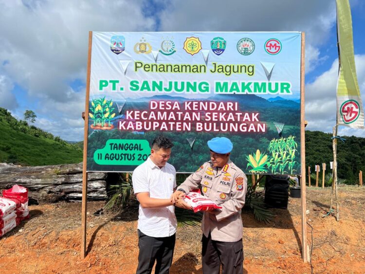 Bidpropam Polda Kaltara Dukung Ketahanan Pangan Dengan Kegiatan Tanam Jagung