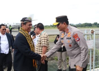 Kapolda Sambut Kedatangan Menteri Pertanian, Wujud Sinergitas Polri dan Pemerintah