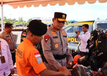 Polda Gelar Apel Kesiapsiagaan Dalam Rangka Tanggap Darurat Bencana Hidrometeorologi
