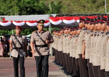 Kapolda Pimpin Upacara Penutupan Pendidikan Bintara Polri