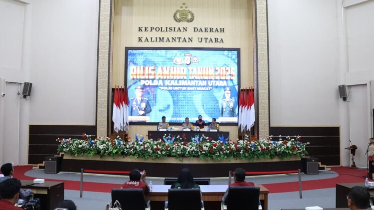 Kapolda Kaltara Sampaikan Rilis Akhir Tahun 2025, Ajak Doakan Korban Bencana Sumatra