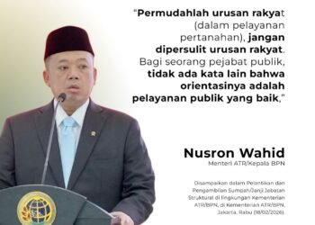 Menteri ATR/BPN Lantik 31 Pejabat Struktural, Tekankan Pelayanan Cepat dan Berorientasi Rakyat