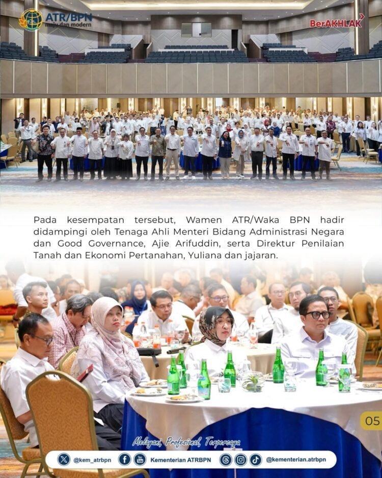 Wamen ATR/BPN Tekankan Pentingnya Integritas dalam Menjalankan Profesi Penilai