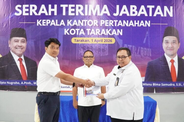 Serah Terima Jabatan Kepala Kantor Pertanahan Tarakan, Pastikan Layanan Tetap Optimal