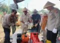 Ketua DPRD Tarakan, Muhammad Yunus saat menghadiri sekaligus memberikan apresiasi atas capaian panen raya jagung di Kelurahan Mamburungan Timur.