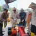 Ketua DPRD Tarakan, Muhammad Yunus saat menghadiri sekaligus memberikan apresiasi atas capaian panen raya jagung di Kelurahan Mamburungan Timur.