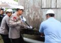 Polda Gelar Bedah Rumah di Desa Gunung Sari, Wujud Kepedulian pada Hari Bhayangkara ke-80