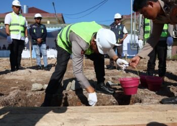 Kapolda Laksanakan Peletakan Batu Pertama Pembangunan Mess Polwan Polda Kalimantan Utara