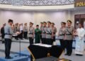 Kapolda Kaltara Pimpin Upacara Serah Terima Jabatan Pejabat Utama dan Kapolres Jajaran